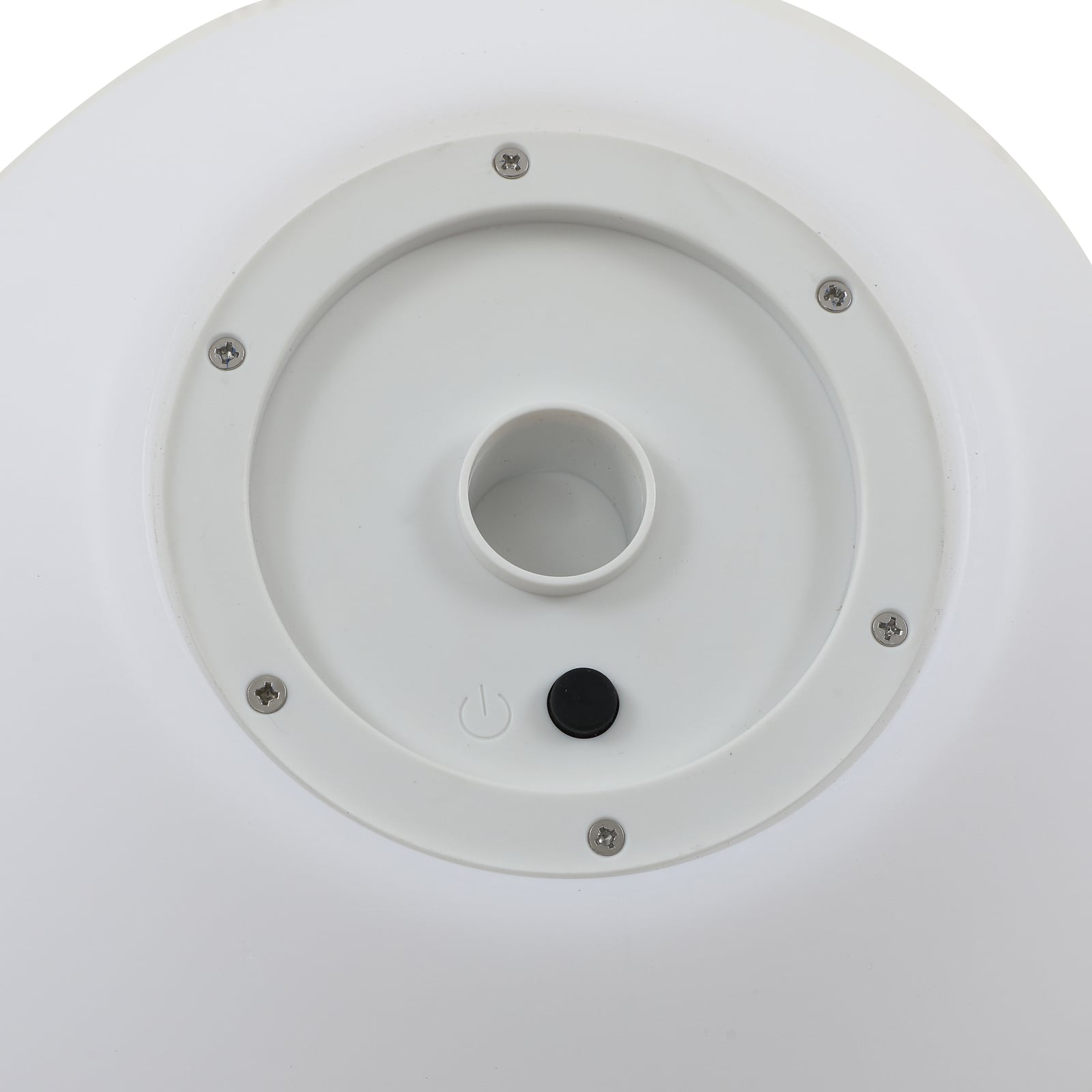 LED solcellelampe Lago kuleformet Ø25 cm hvit IP44 - Lindby