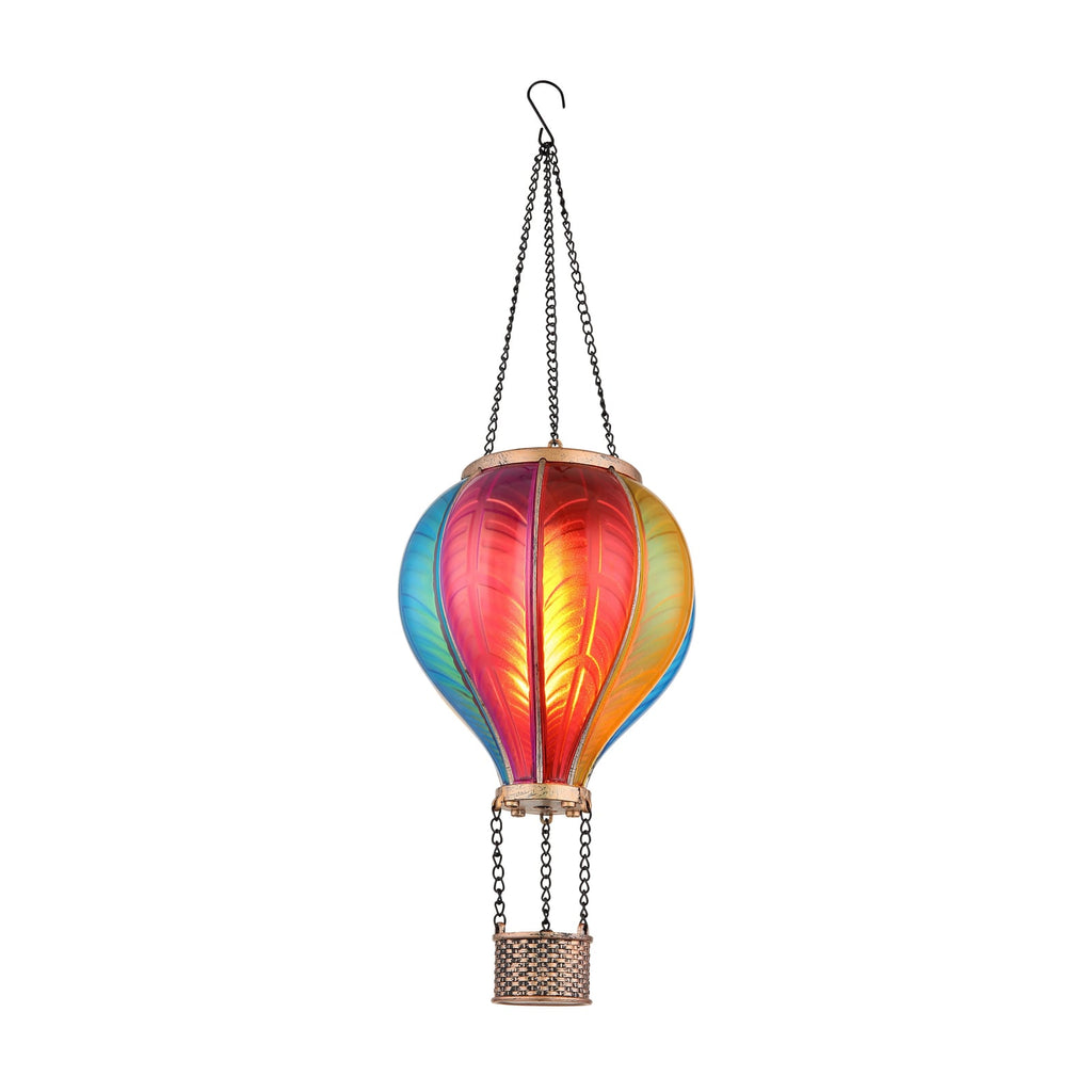 LED solcellelampe luftballong flerfarget plast IP44 - Globo forfra
