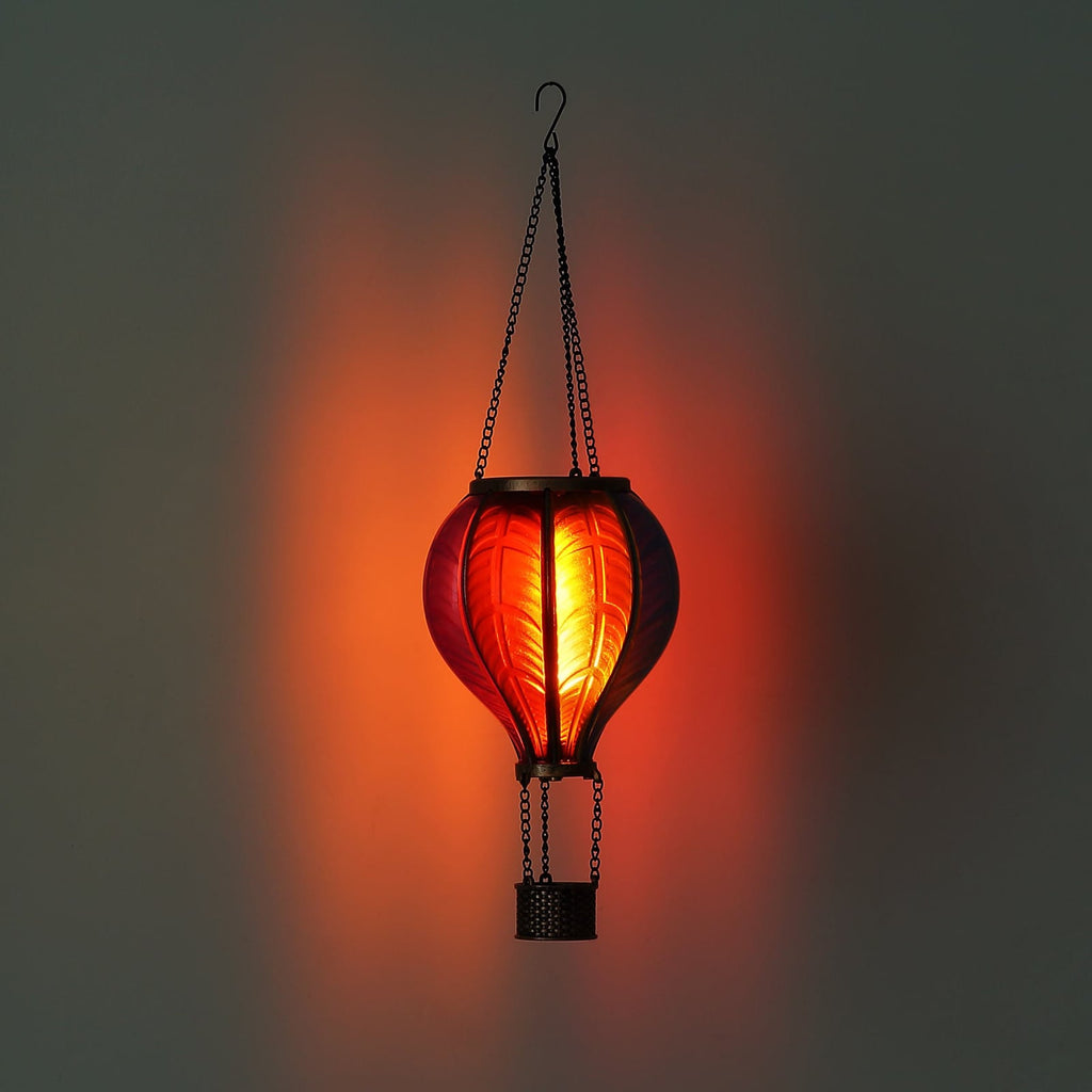 LED solcellelampe luftballong flerfarget plast IP44 - Globo nærbilde