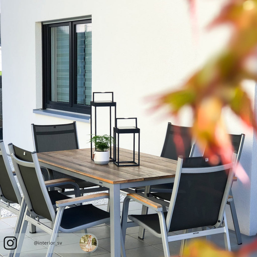 LED solcellelampe Lynzy svart aluminium 38 cm lys i mørket