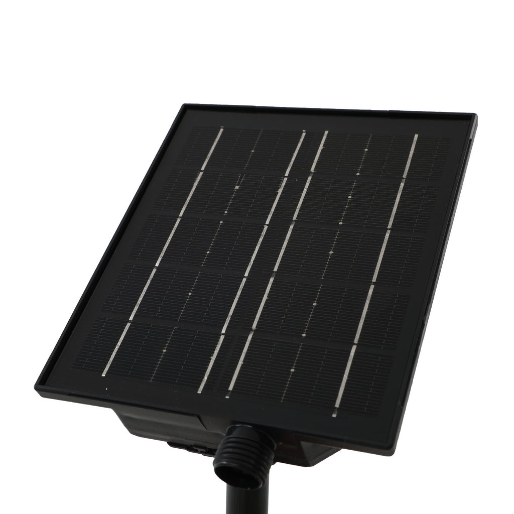 LED solcellelampe Lyris 3-er sett svart aluminium USB-C kabel inkludert