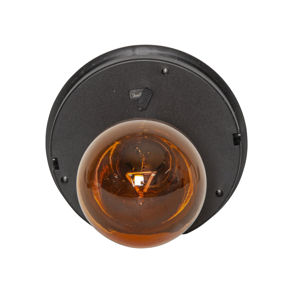 Montert LED solcellelampe Marron brun metall H25 cm i hage