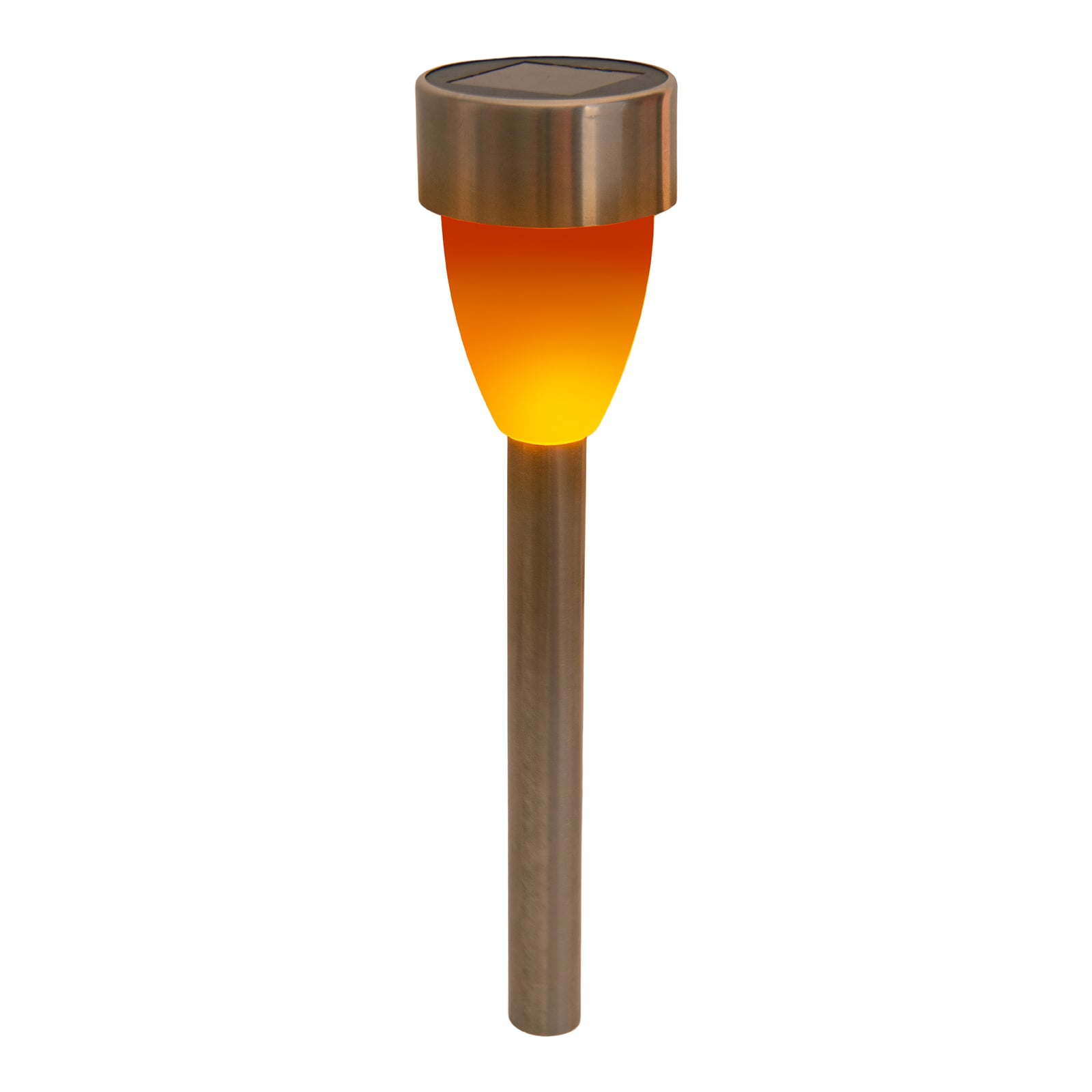 LED solcellelampe med flammeeffekt 6-pakning IP44 Näve bakside
