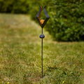 LED solcellelampe med glasskule og jordspyd 82 cm - EGLO forfra
