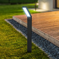 LED solcellelampe med jordspyd svart CCT IP44 - Briloner forfra