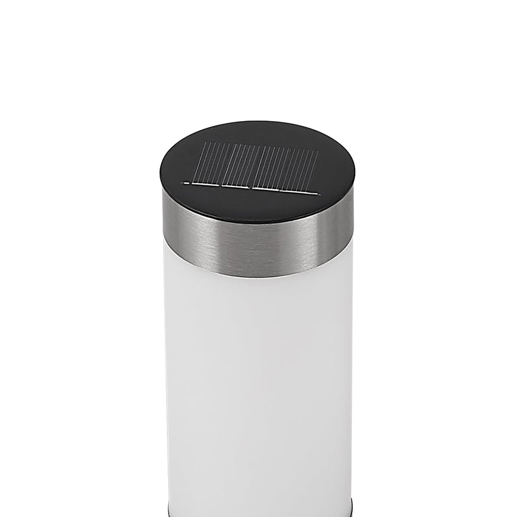 LED solcellelampe med spyd 4-pk rustfritt stål 31 cm IP44 - Lindby i terrasselys