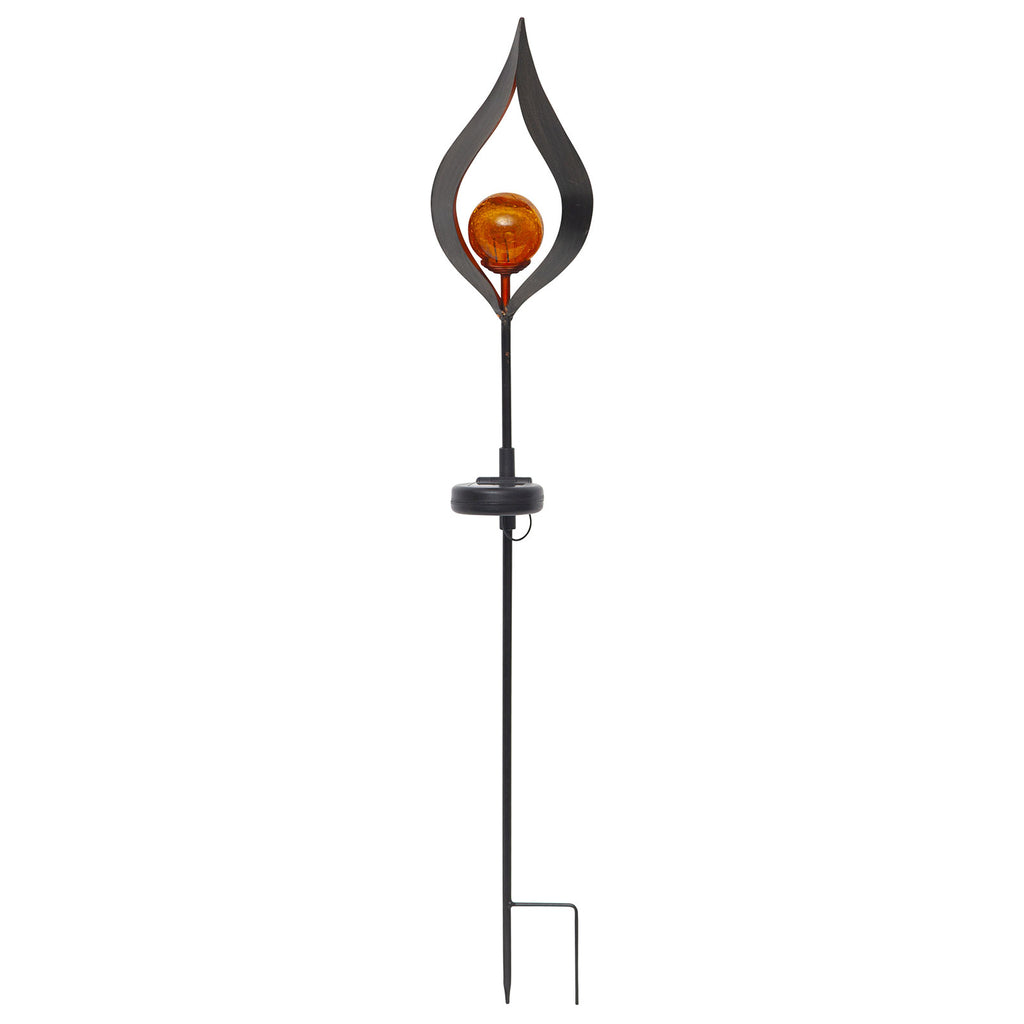 Detalj av LED solcellelampe Melilla med spyd rustfritt stål IP44