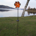 LED solcellelampe Melilla blomst rustfritt stål IP44 forfra