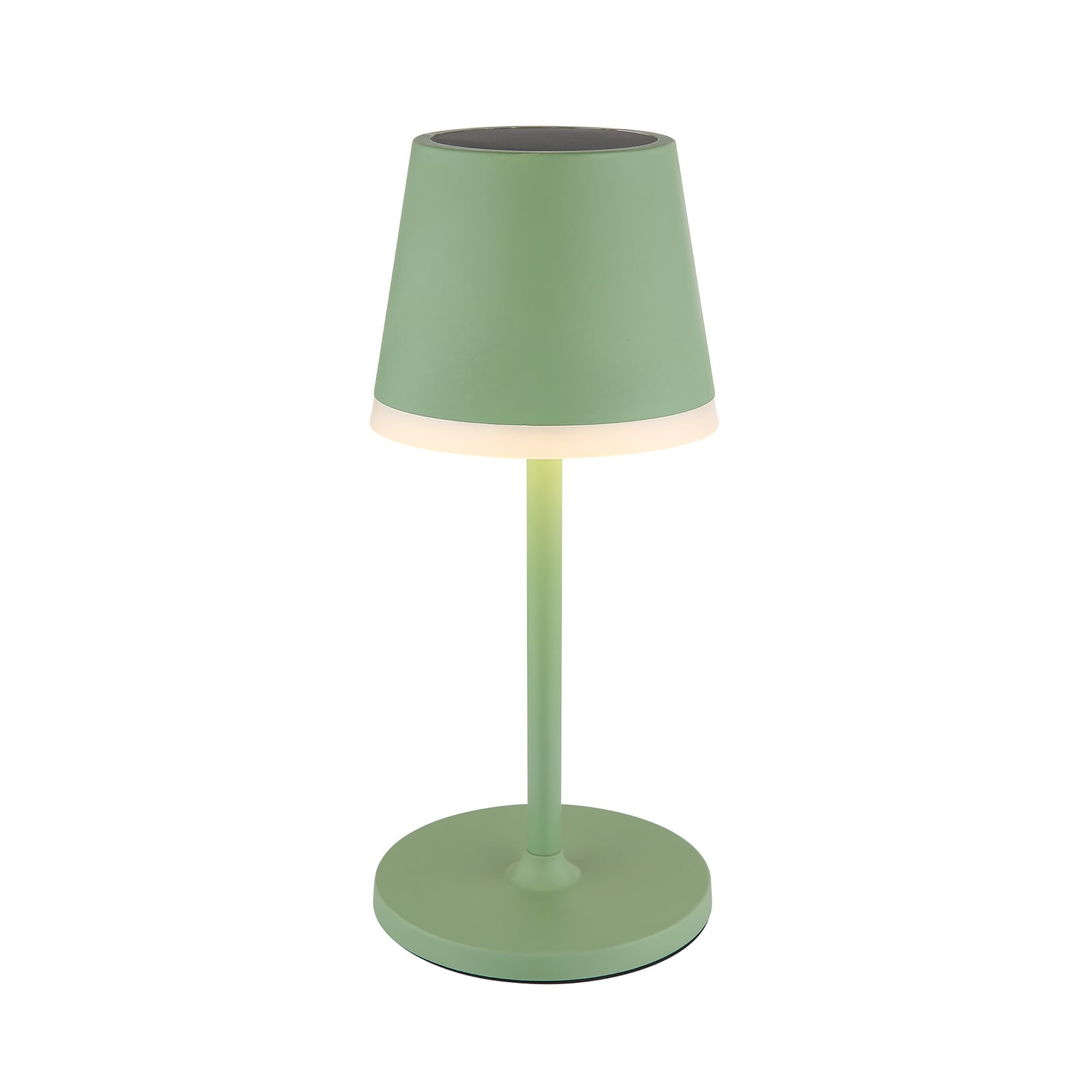 LED solcellelampe metall lysegrønn høyde 41 cm IP44 - Globo
