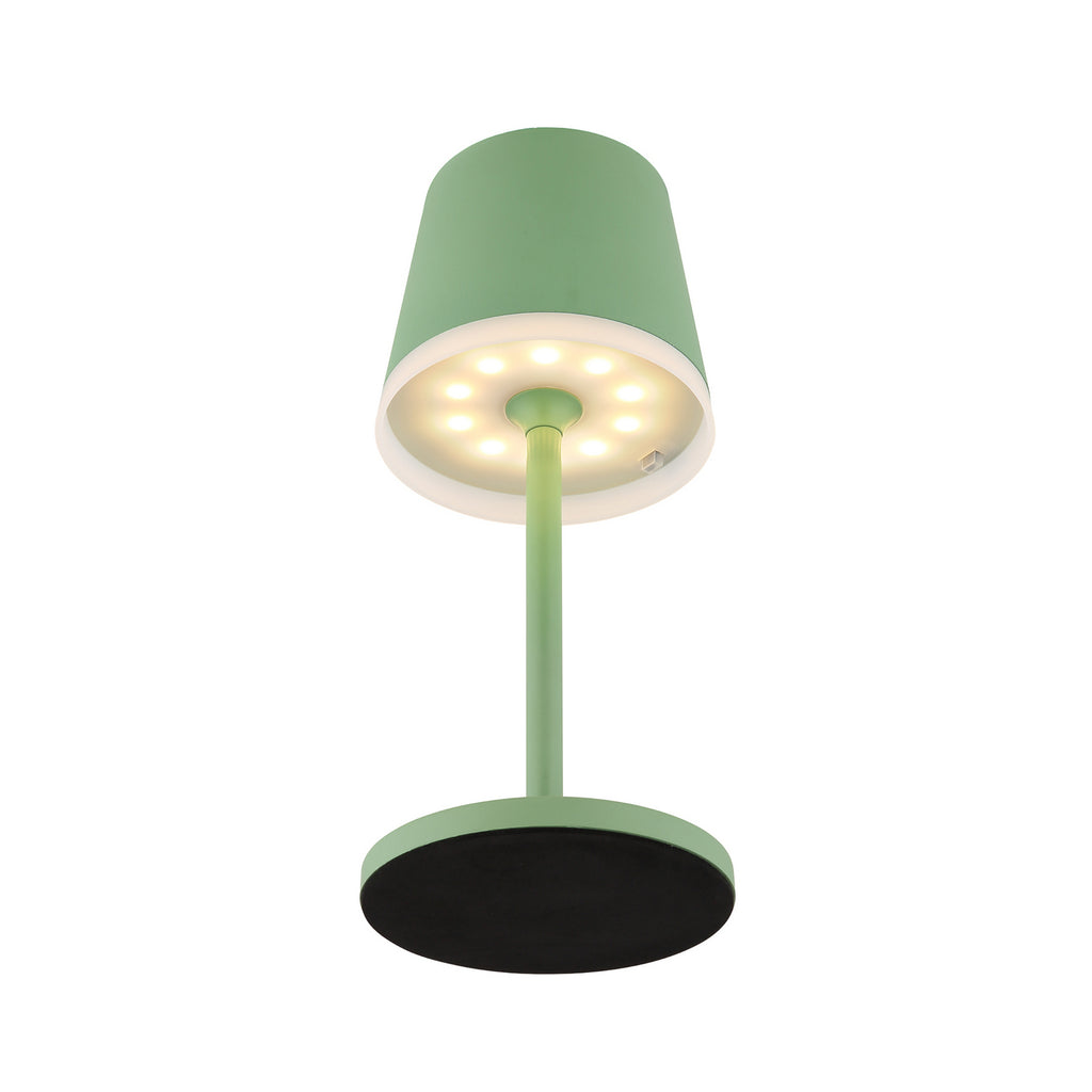 LED solcellelampe metall lysegrønn høyde 41 cm IP44 - Globo