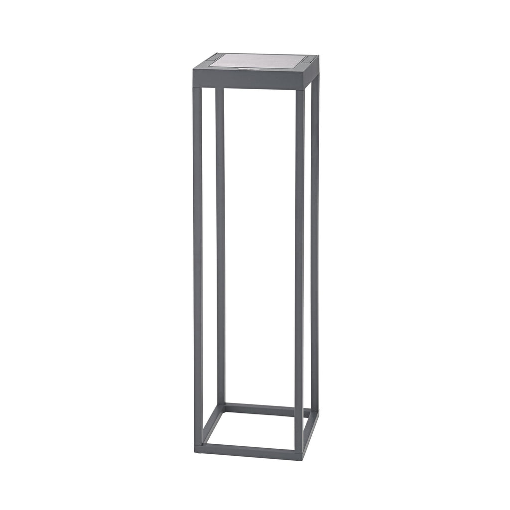 LED solcellelampe Numove dimbar antrasitt bakside