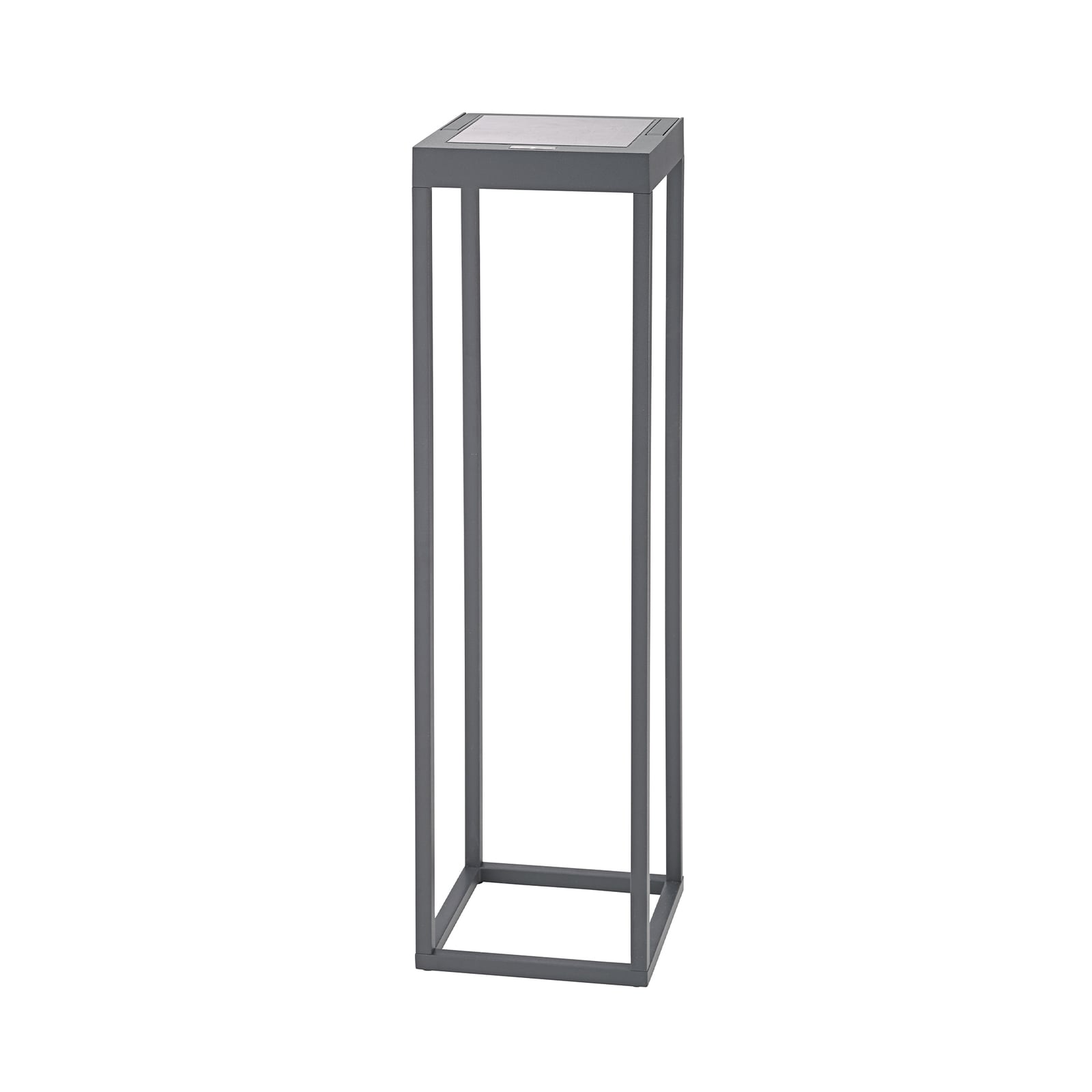 LED solcellelampe Numove dimbar antrasitt bakside