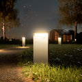 LED solcellelampe Nusolar antrasitt aluminium 34 cm IP54 forfra