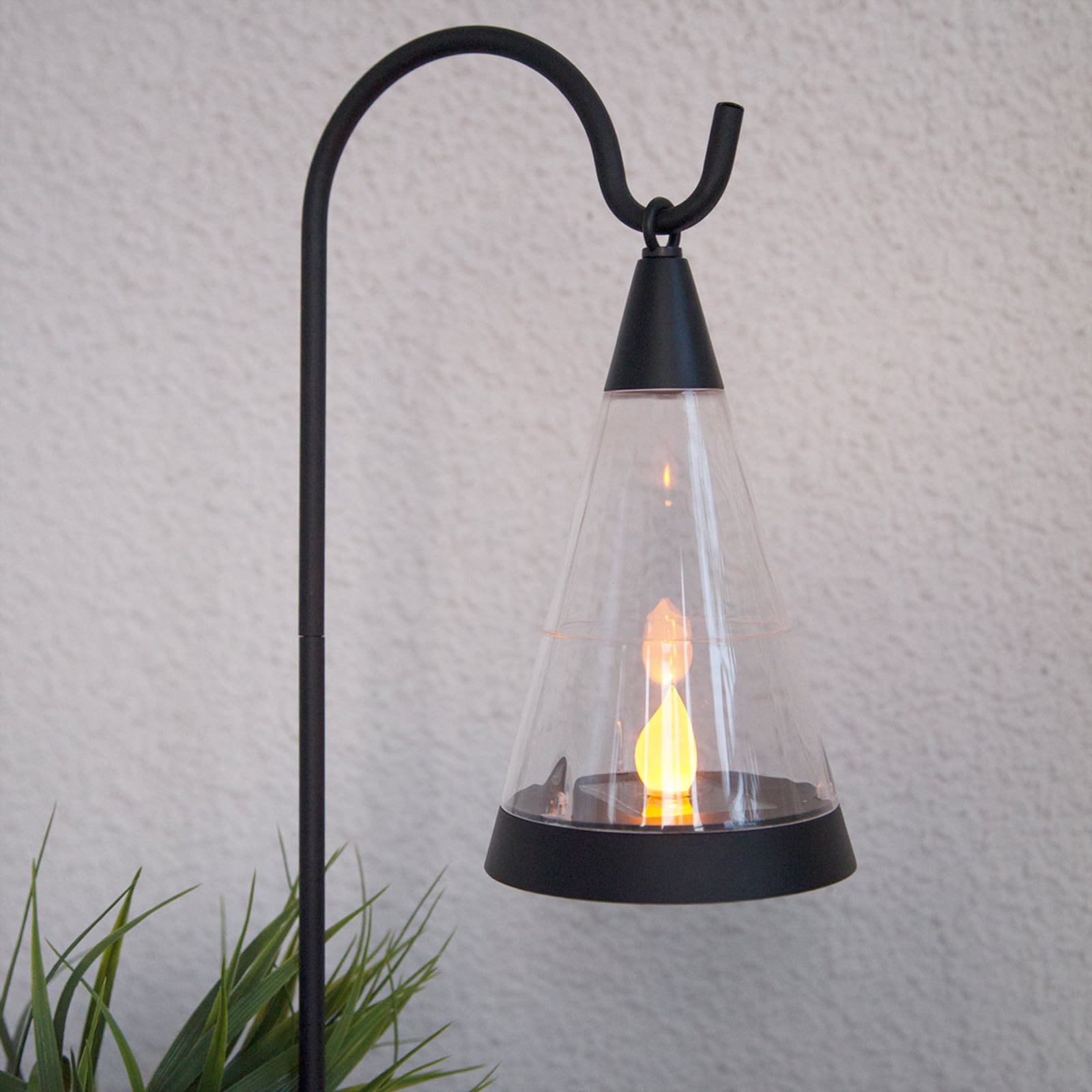 LED solcellelampe Pisa 3-i-1 bakside