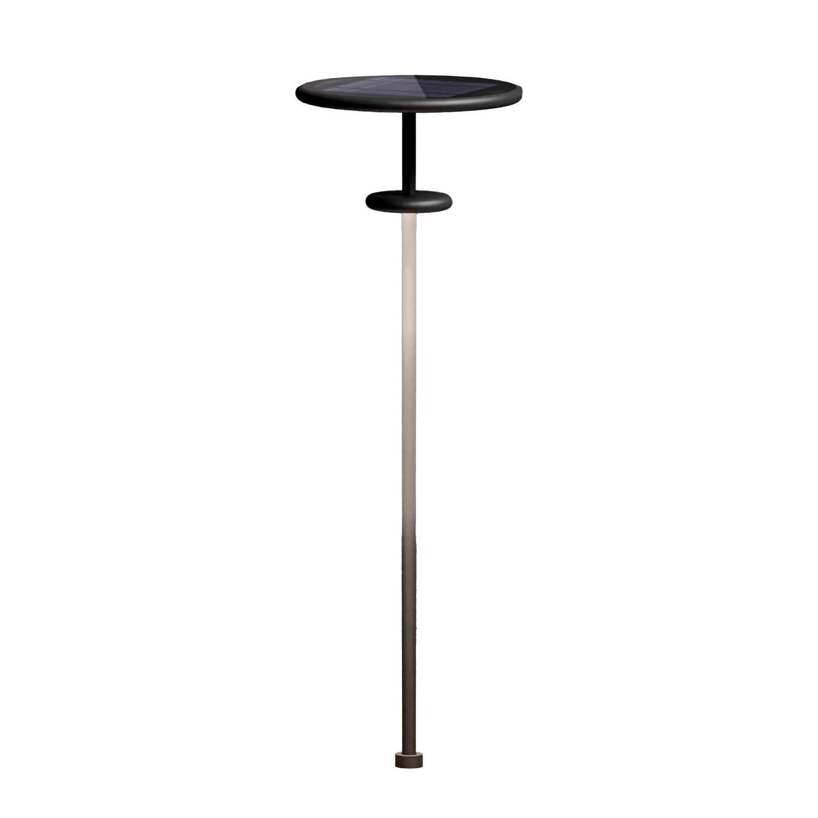 LED solcellelampe PLANET B antrasitt 160 cm detalj av solarpanel