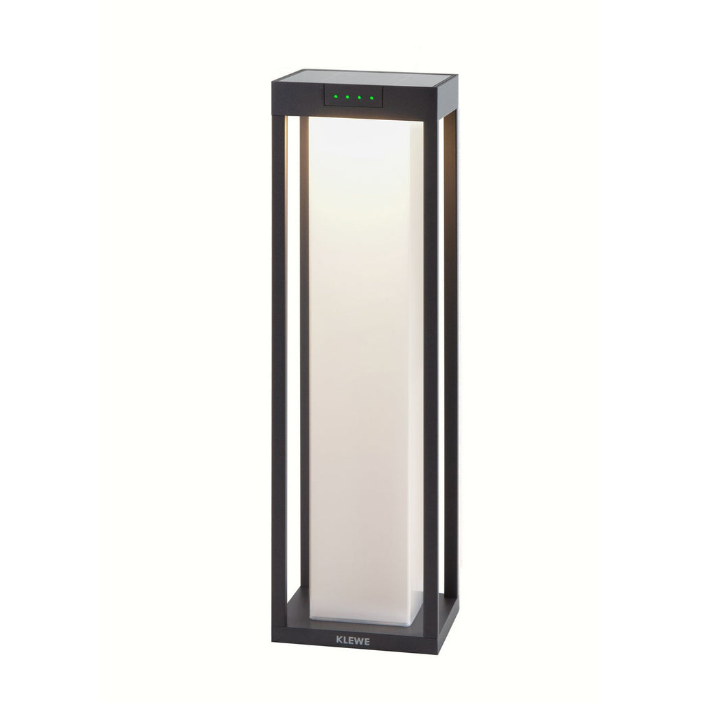 LED solcellelampe RADIA MAXI MOON antrasitt forside