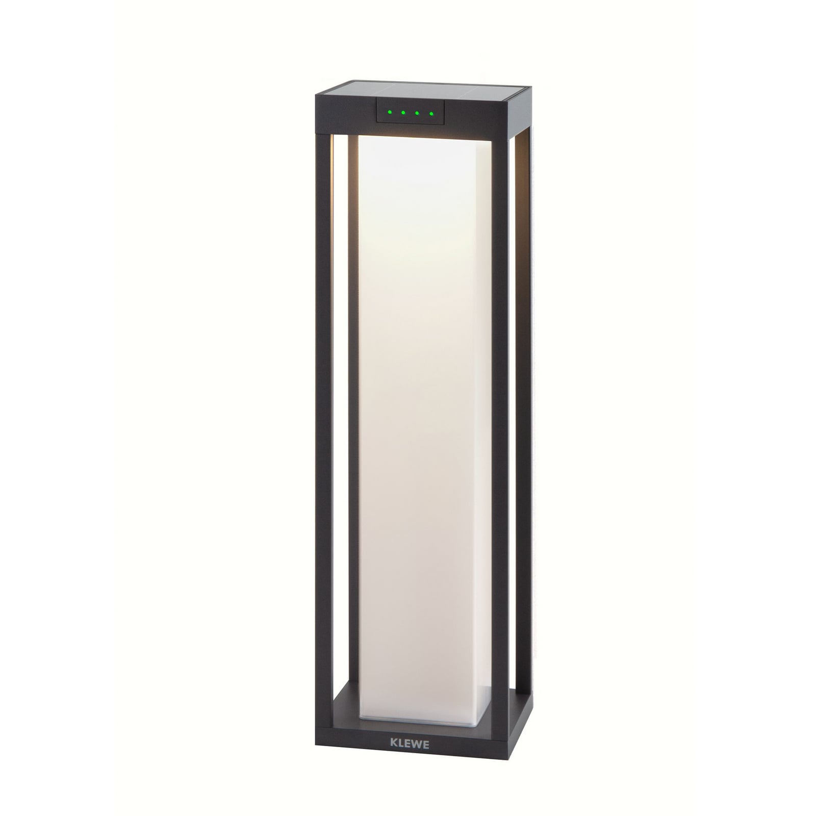 LED solcellelampe RADIA MAXI MOON antrasitt forside