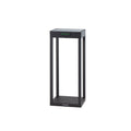 LED solcellelampe RADIA MINI aluminium antrasitt forfra
