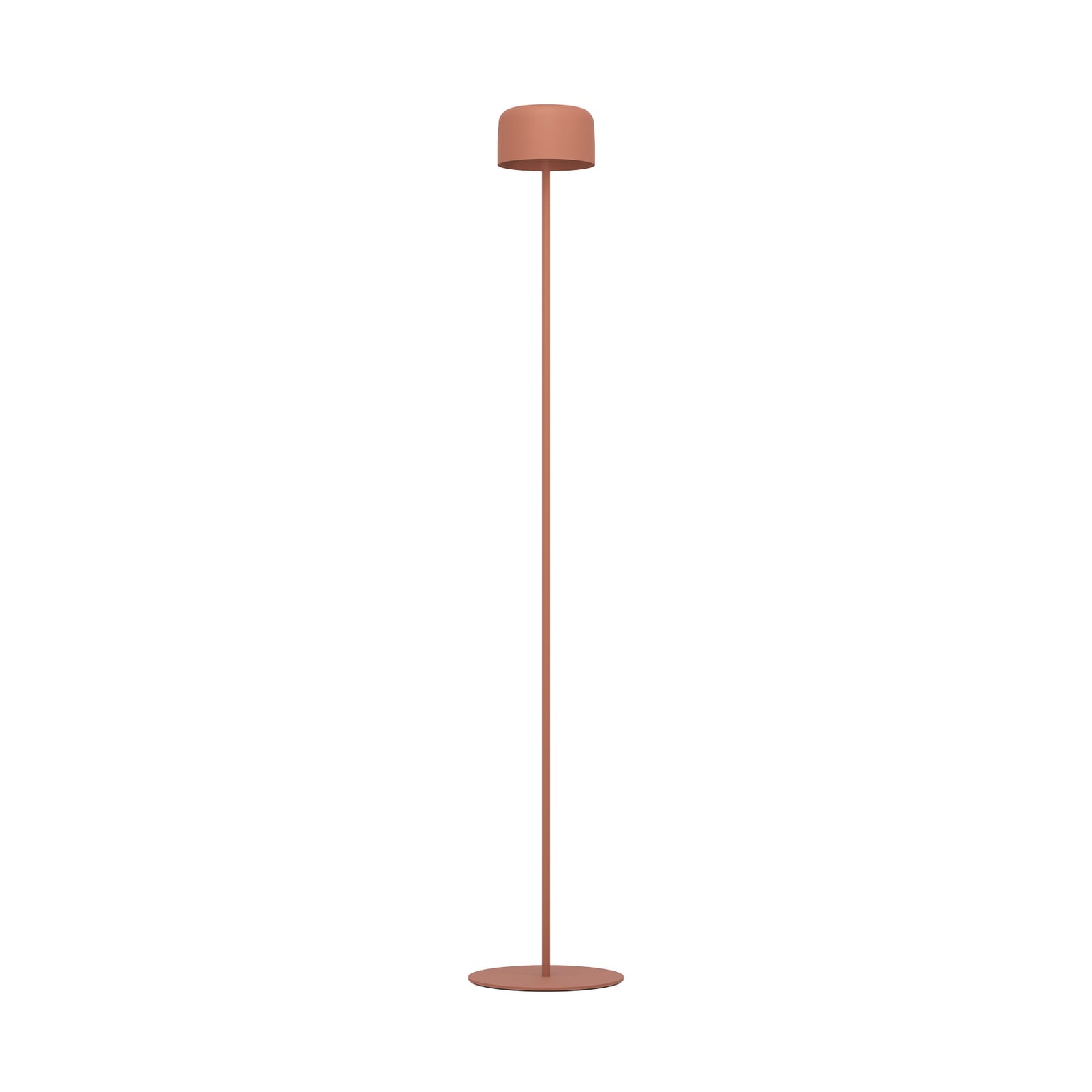 LED solcellelampe Roccanova-L oransje stål bakside