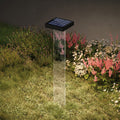 LED solcellelampe Scotty klar/antrasitt forfra