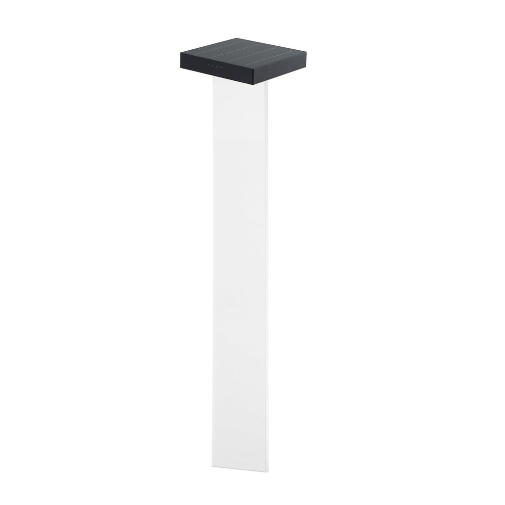 LED solcellelampe Scotty klar/antrasitt bakside