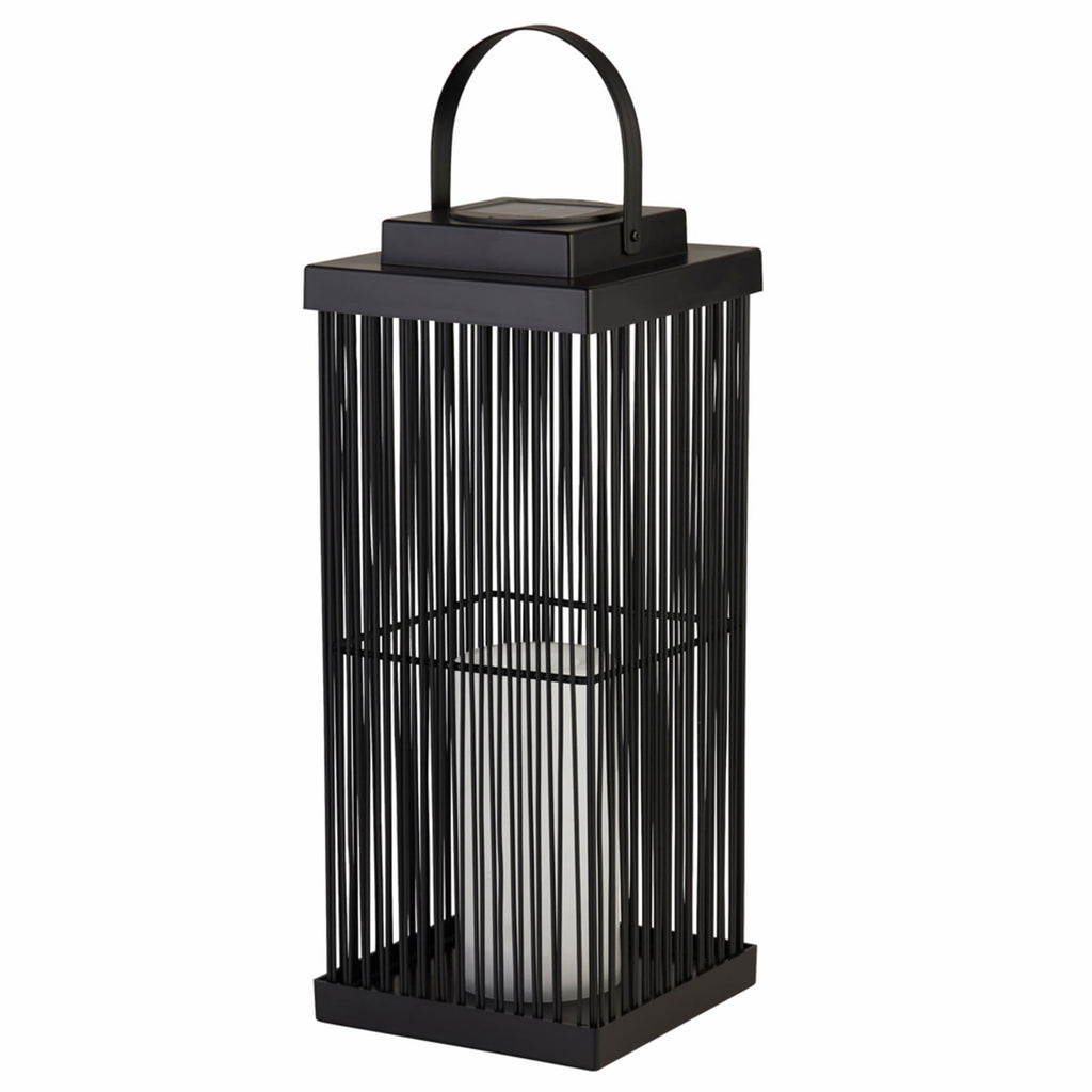 LED solcellelampe Sophelia rotting svart forfra