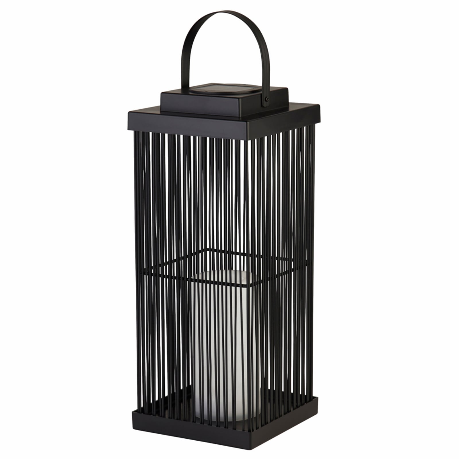 LED solcellelampe Sophelia rotting svart forfra
