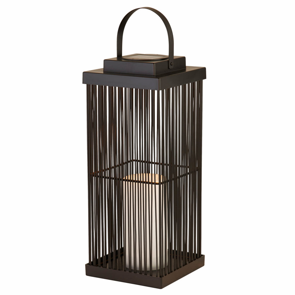 LED solcellelampe Sophelia rotting svart bakside