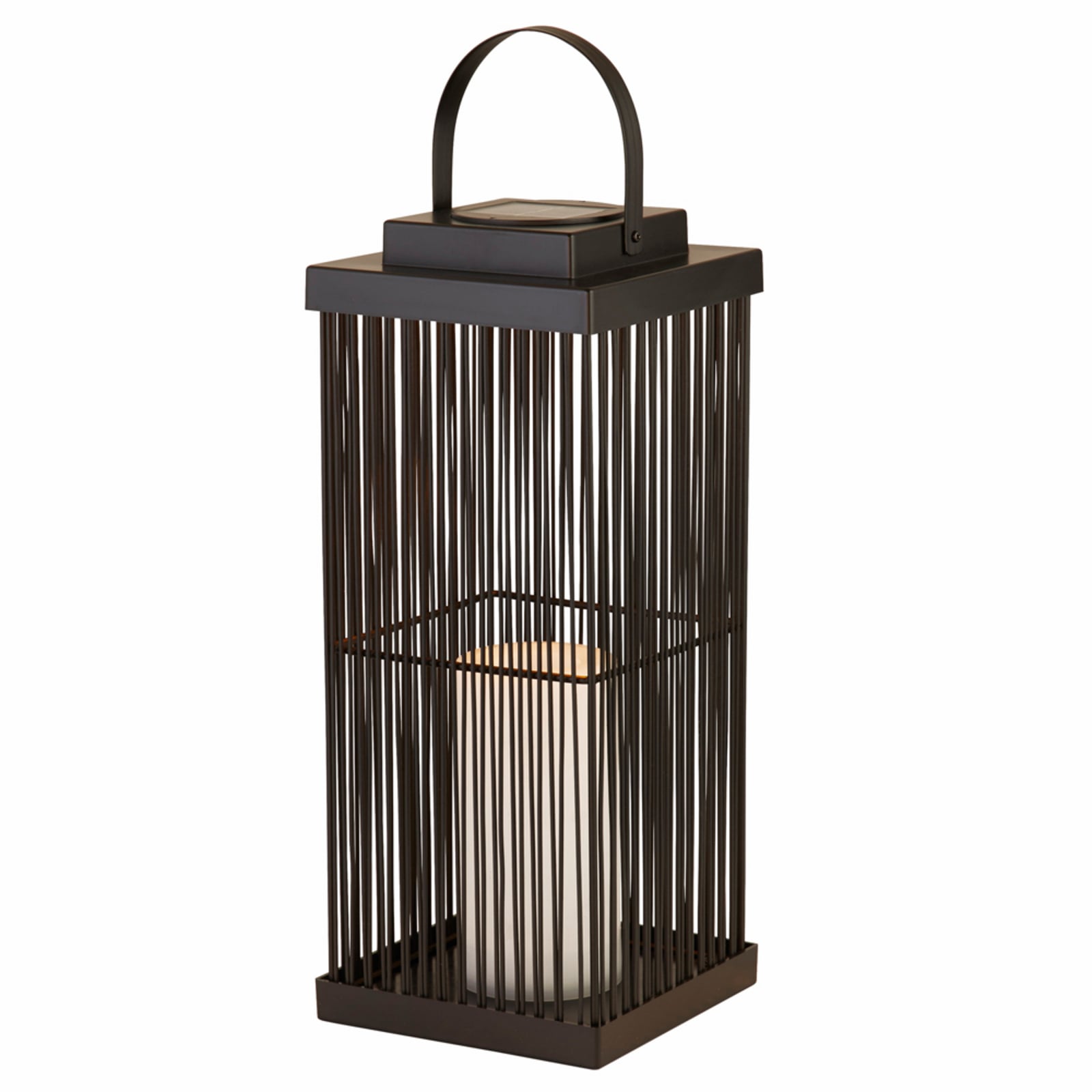 LED solcellelampe Sophelia rotting svart bakside