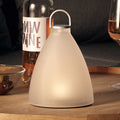 LED solcellelampe SunLight Bell forfra aluminium og glass
