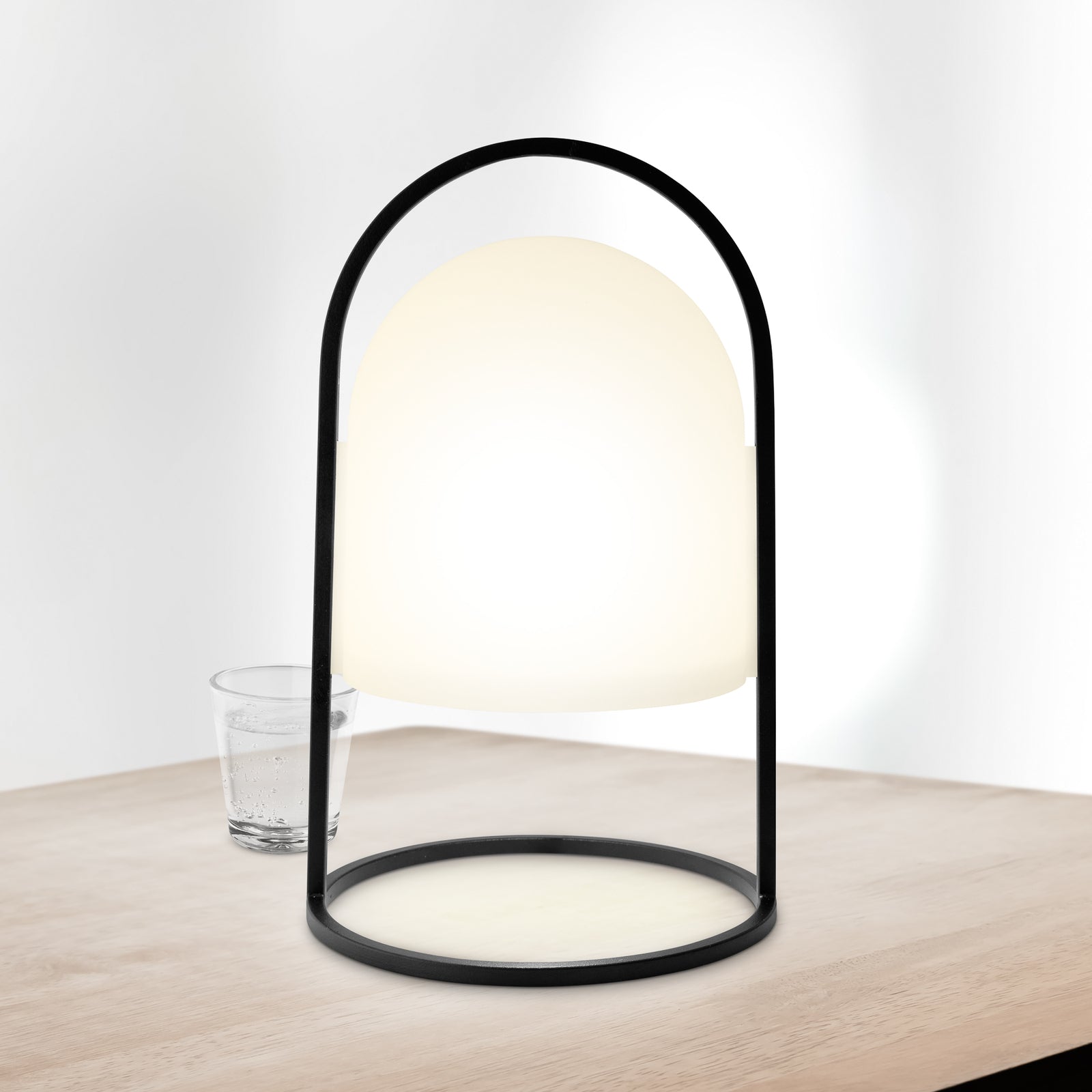 LED solcellelampe SunLight dimbar 30 cm IP65 detalj av dimmer