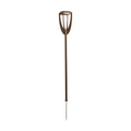 LED solcellelampe Tulip med jordspyd rustfarget dimbar IP55 fra Les Jardins