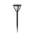 LED solcellelampe Vapora med spyd svart IP44 forfra