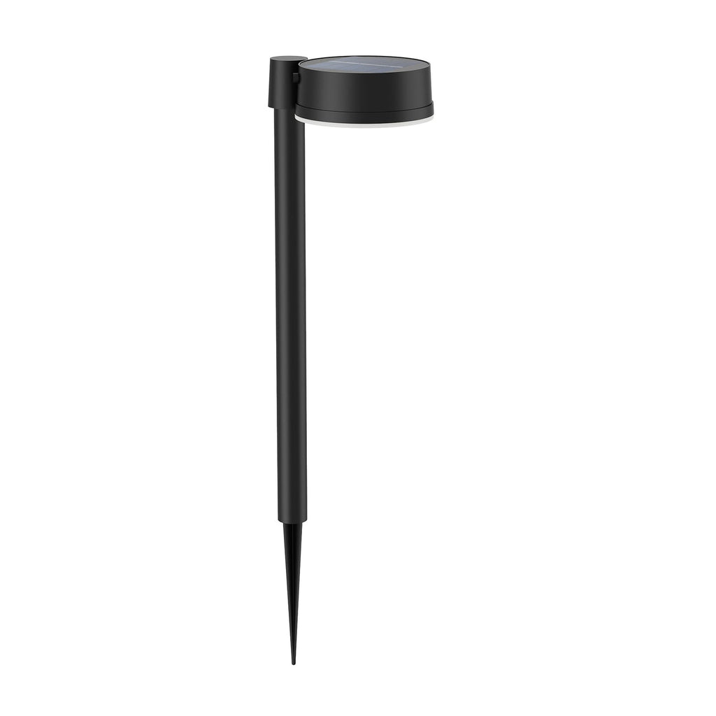 LED solcellelampe Vynce med spyd svart IP44 forfra