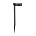 LED solcellelampe Vynce med spyd svart IP44 forfra