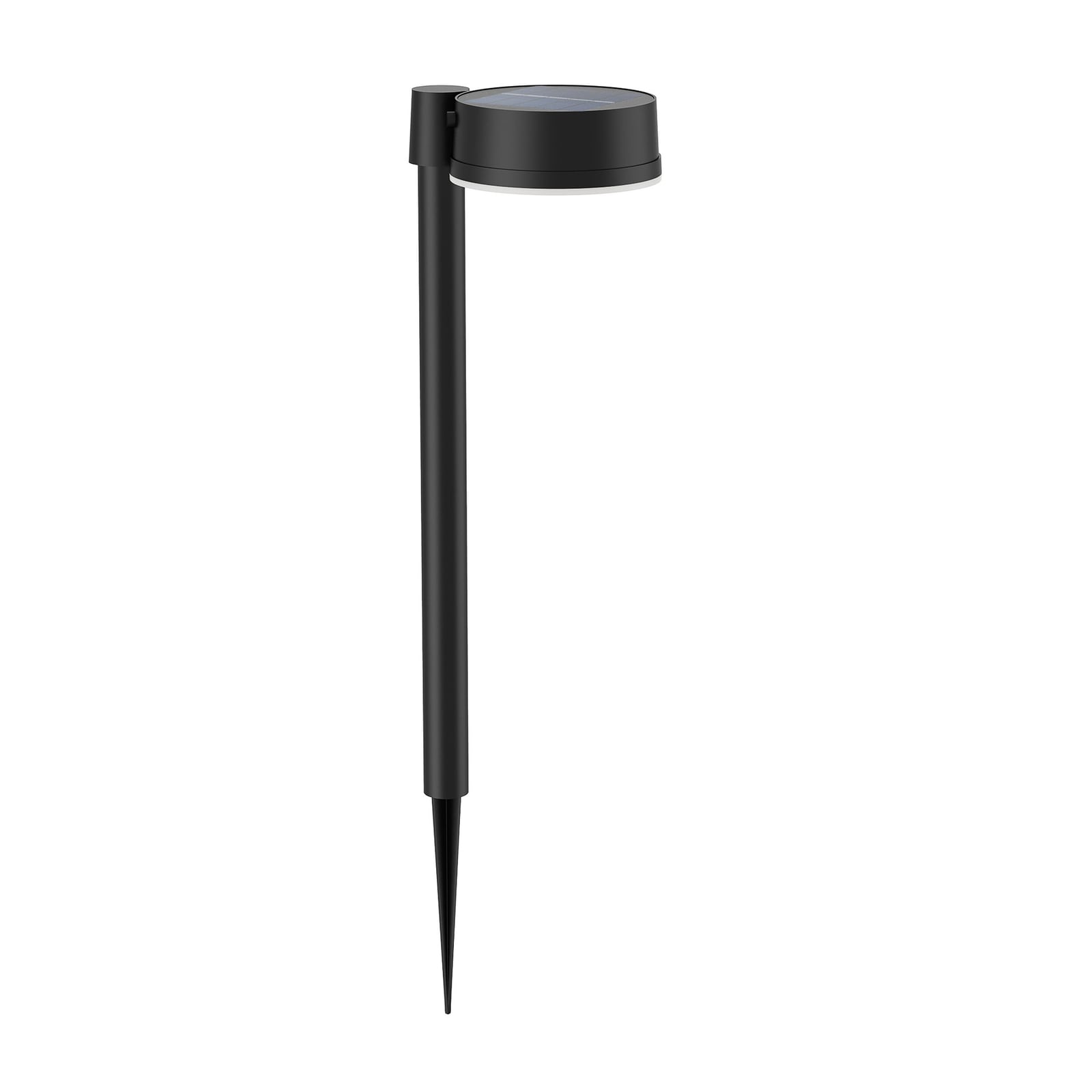 LED solcellelampe Vynce med spyd svart IP44 forfra