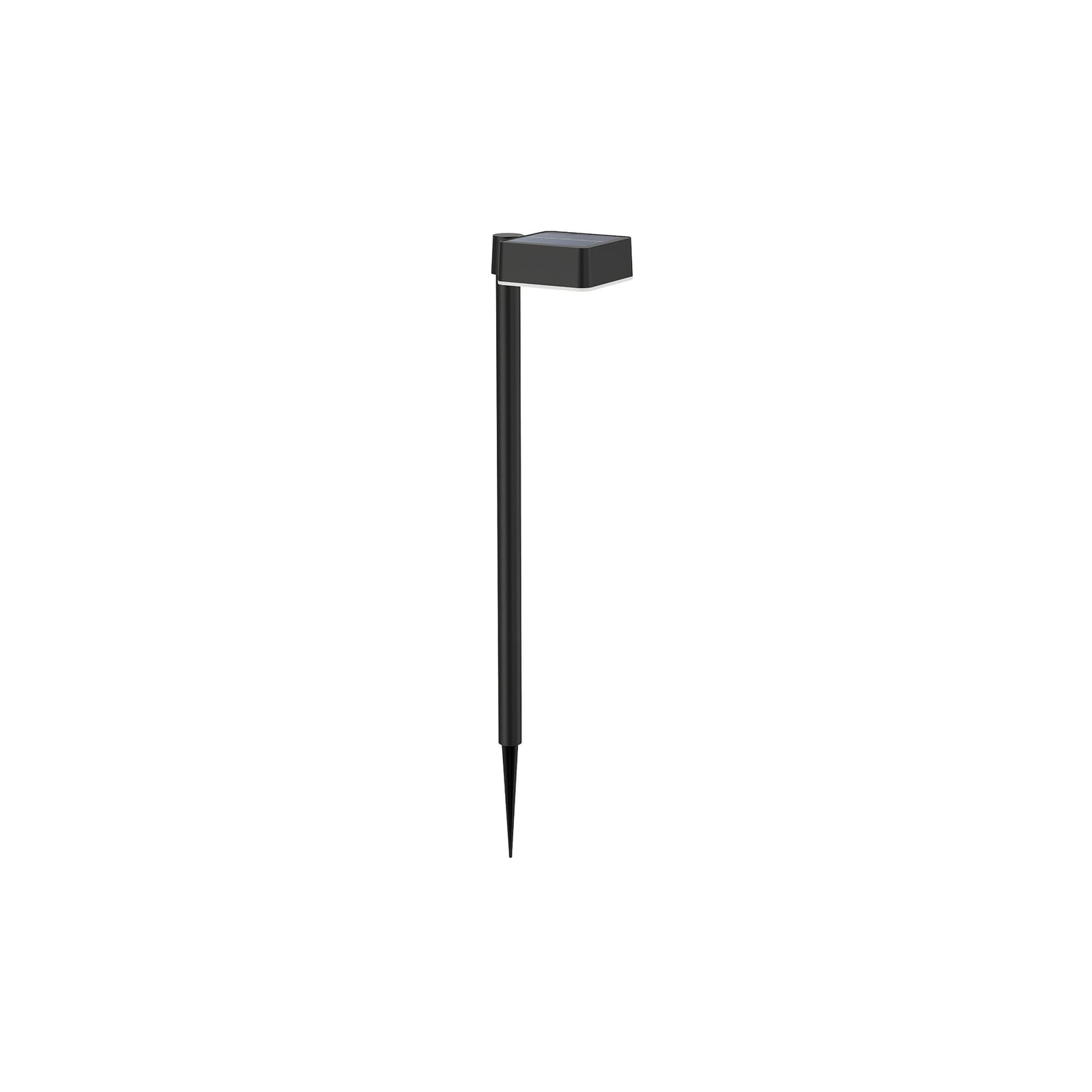 LED solcellelampe Vynce med spyd svart IP44 forfra
