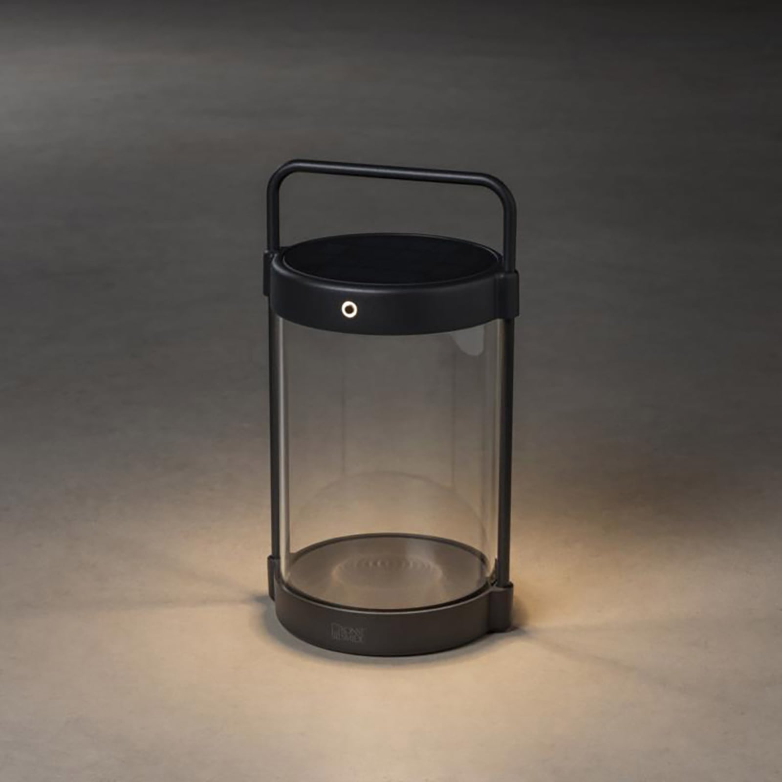 LED solcellelykt Crotone dimbar aluminium IP54 detalj