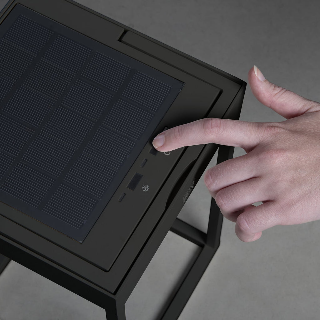 LED solcellelykt Portofino vegg/bord dimbar IP54 - Konstsmide