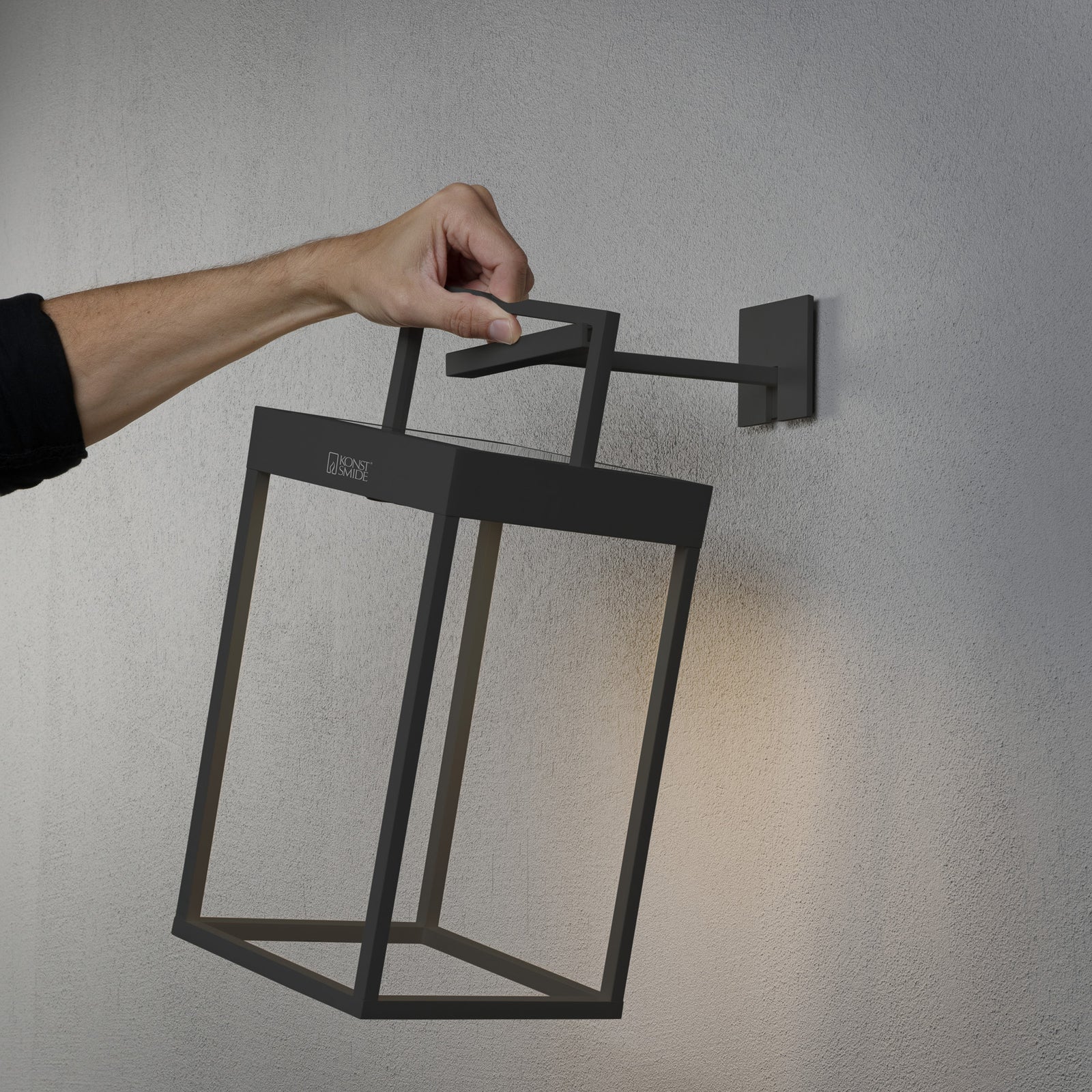 LED solcellelykt Portofino vegg/bord dimbar IP54 - Konstsmide