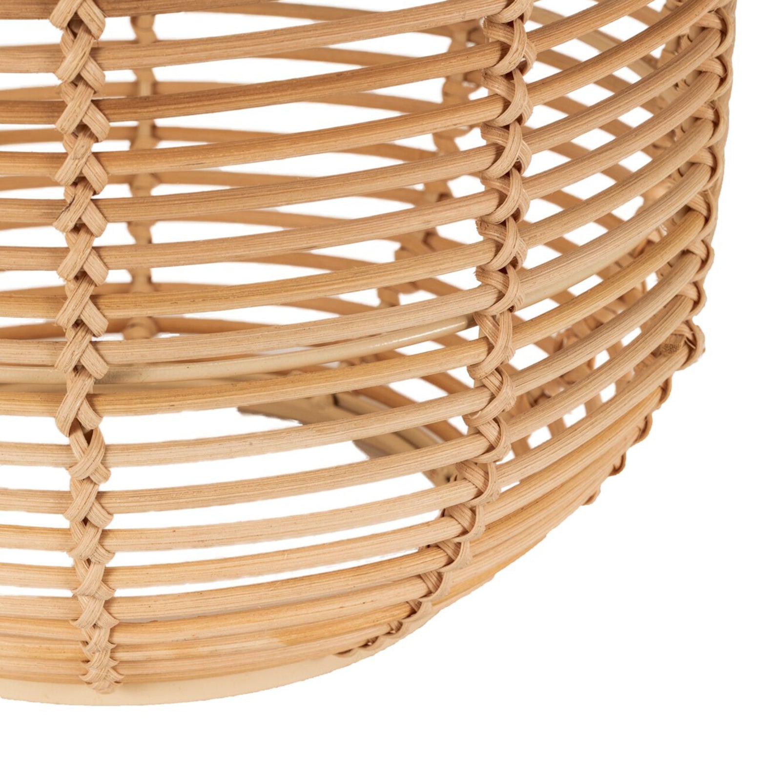 LED solcellelykt Sunshine Nature rattanlook nærbilde av LED-lyskilde