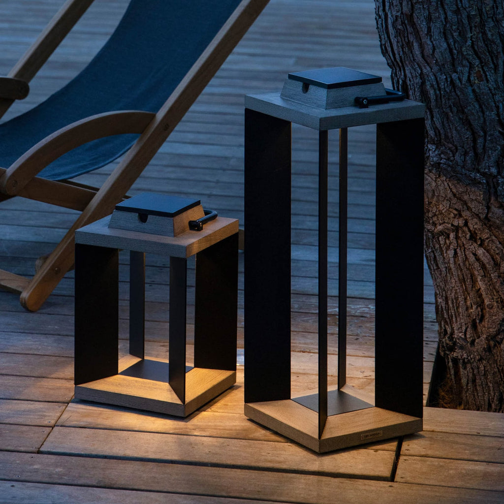 LED solcellelykt Teckalu dimensjoner og mål