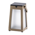 LED solcellelykt Tinka bærbar aluminium muskat IP55 Les Jardins sett forfra