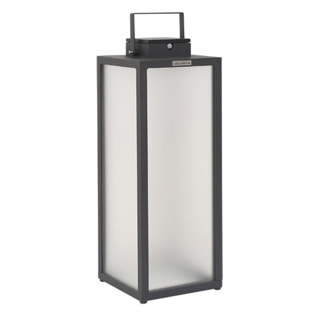 LED solcellelykt Tradition antrasitt aluminium 65 cm forfra