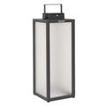 LED solcellelykt Tradition antrasitt aluminium 65 cm forfra