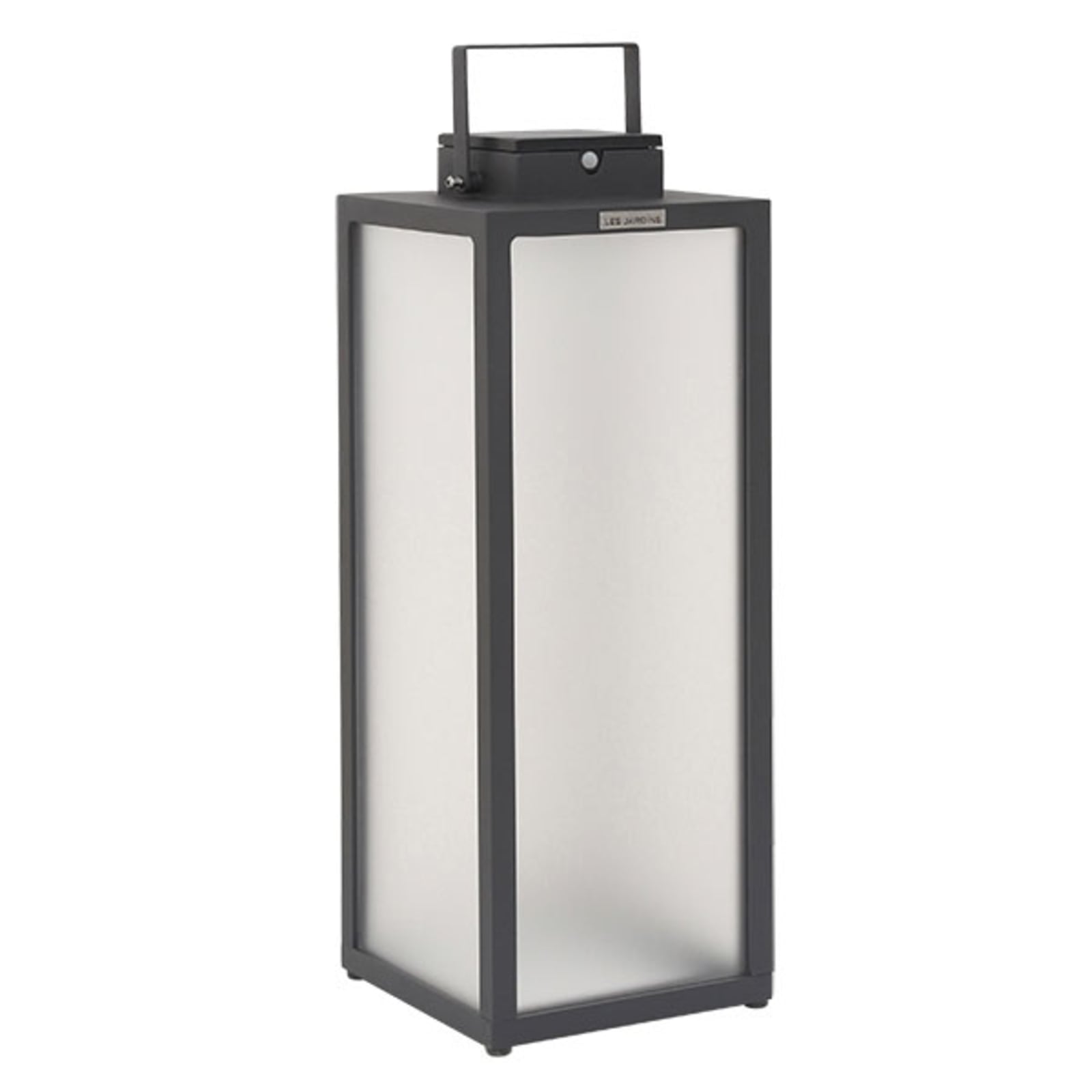 LED solcellelykt Tradition antrasitt aluminium 65 cm forfra