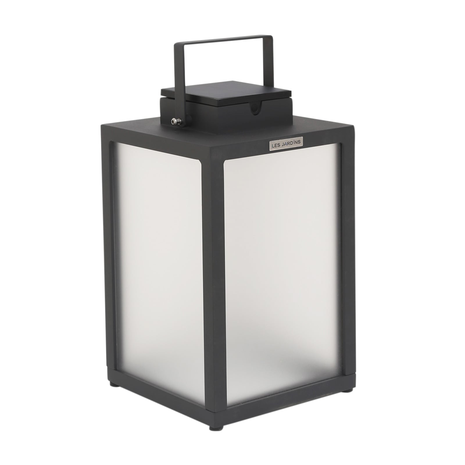 LED solcellelykt Tradition antrasitt H40 cm IP55 detalj av lyskilde