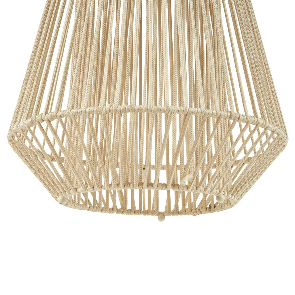 LED solcellependellampe Austas beige dimbar Ø32 cm IP54 - Lindby