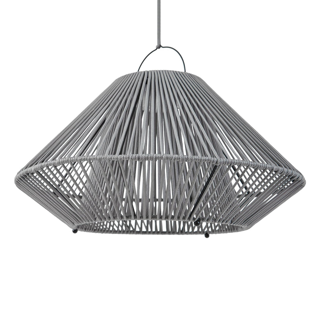 LED solcellependellampe Austas grå dimbar Ø50 cm IP54 - Lindby