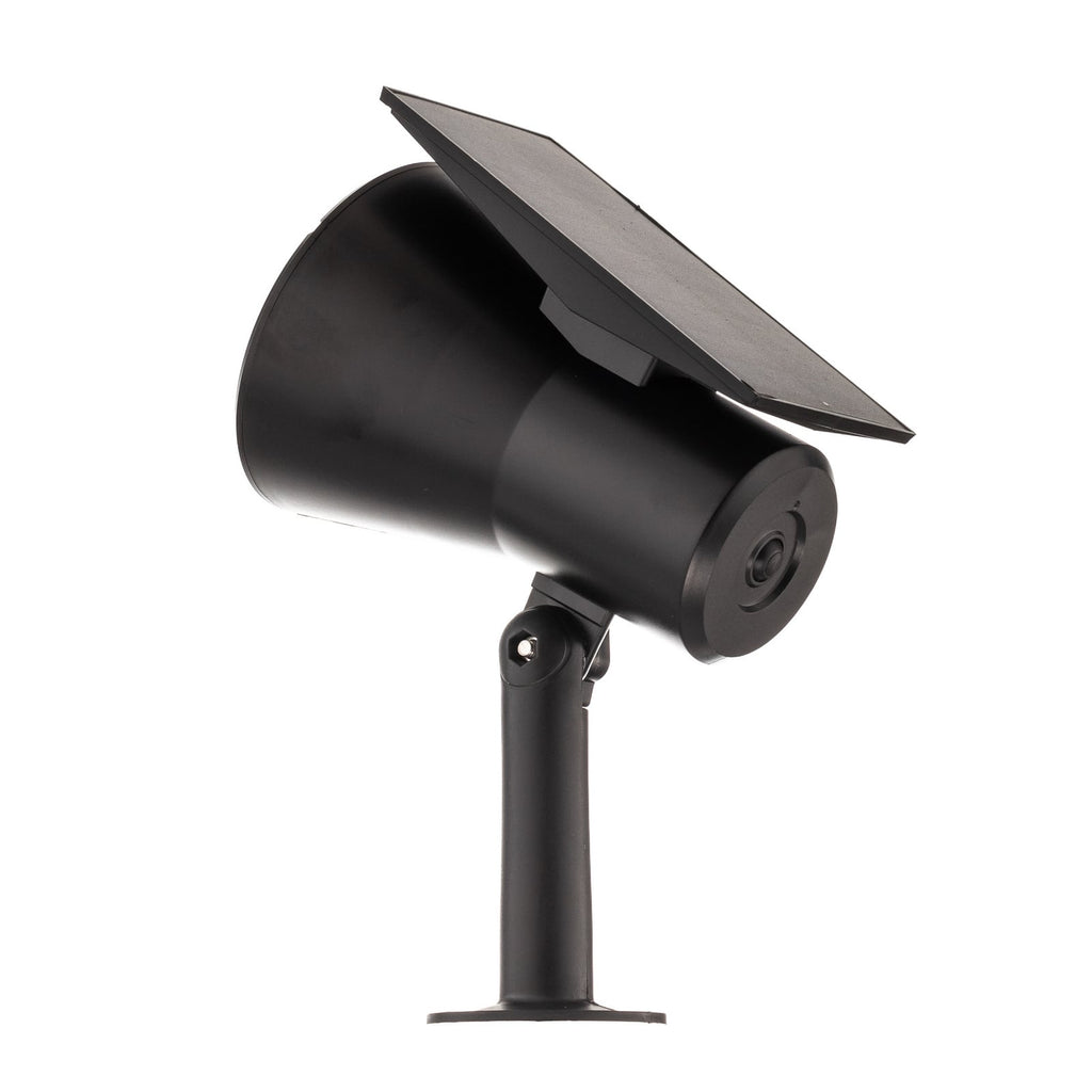 LED solcellespot Birko med jordspyd svart 56 cm solcellepanel